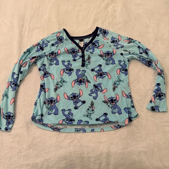 2 Piece Disney Lilo & Stitch Women’s Pajama Set XL 16-18 - Picture 11 of 15
